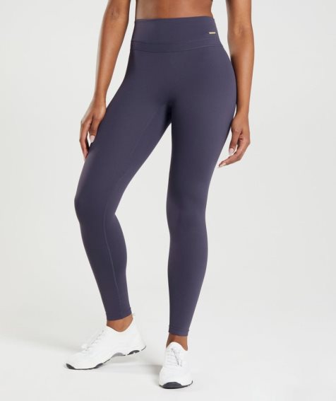 Women's Gymshark Whitney High Rise Leggings Navy | NZ 0VHQFJ